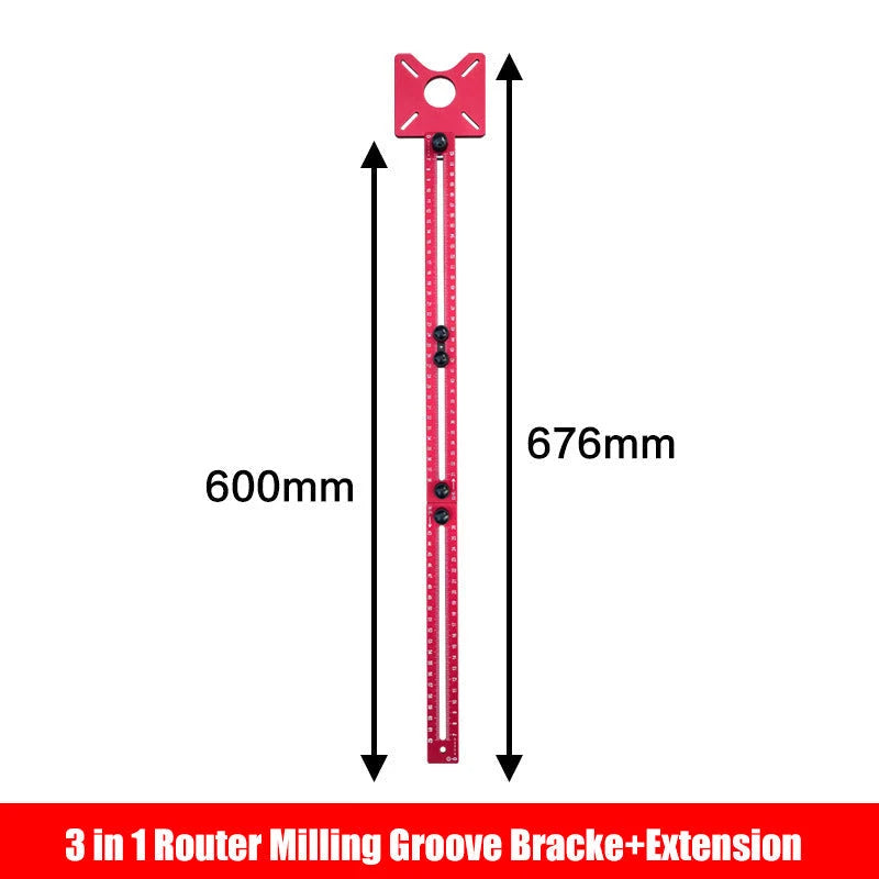 GaugeX™ Router Milling Groove Bracket 3 in 1