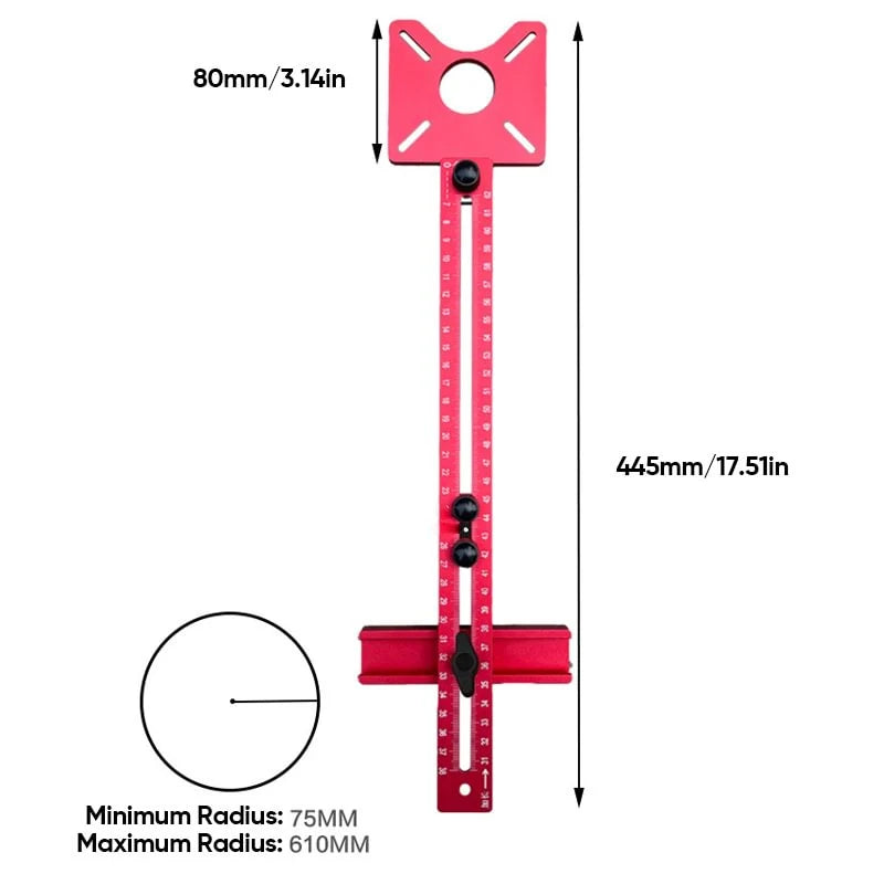 GaugeX™ Router Milling Groove Bracket 3 in 1