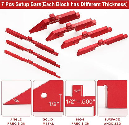 GaugeX™ Router Table Setup Bars