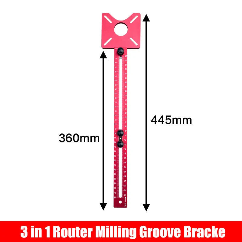 GaugeX™ Router Milling Groove Bracket 3 in 1