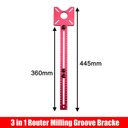 GaugeX™ Router Milling Groove Bracket 3 in 1