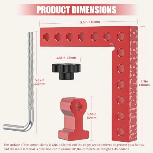 GaugeX™ 90 Degree Aluminum Corner Clamps