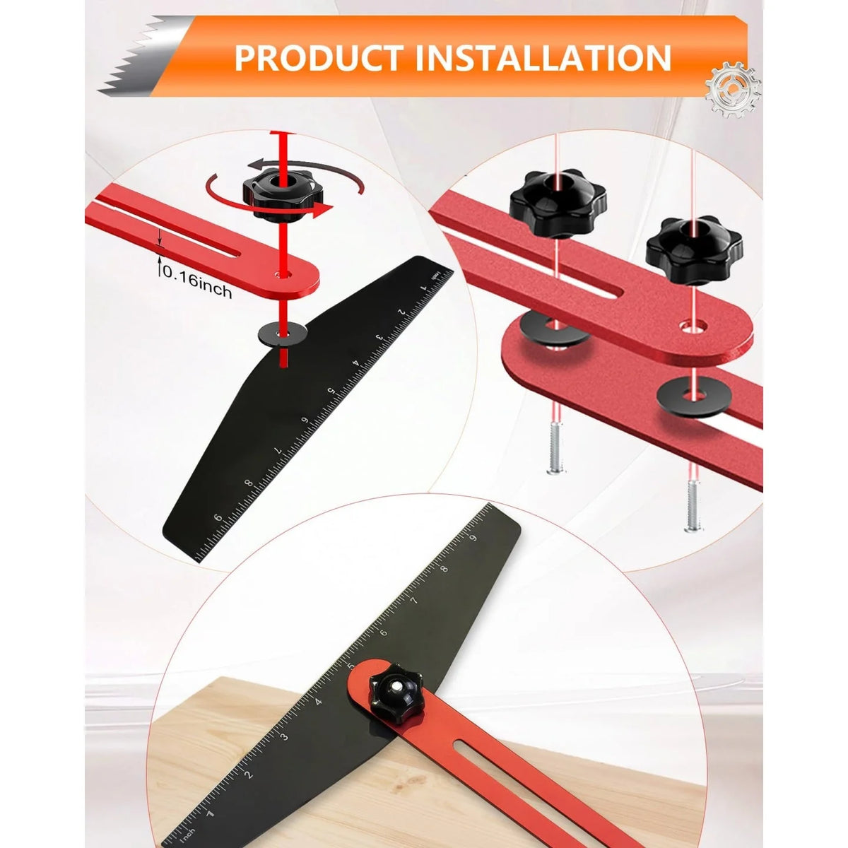 GaugeX™ Stair Tread Template Tool