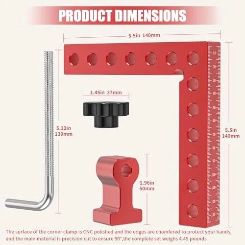 Gauge™ 90 Degree Aluminum Corner Clamps