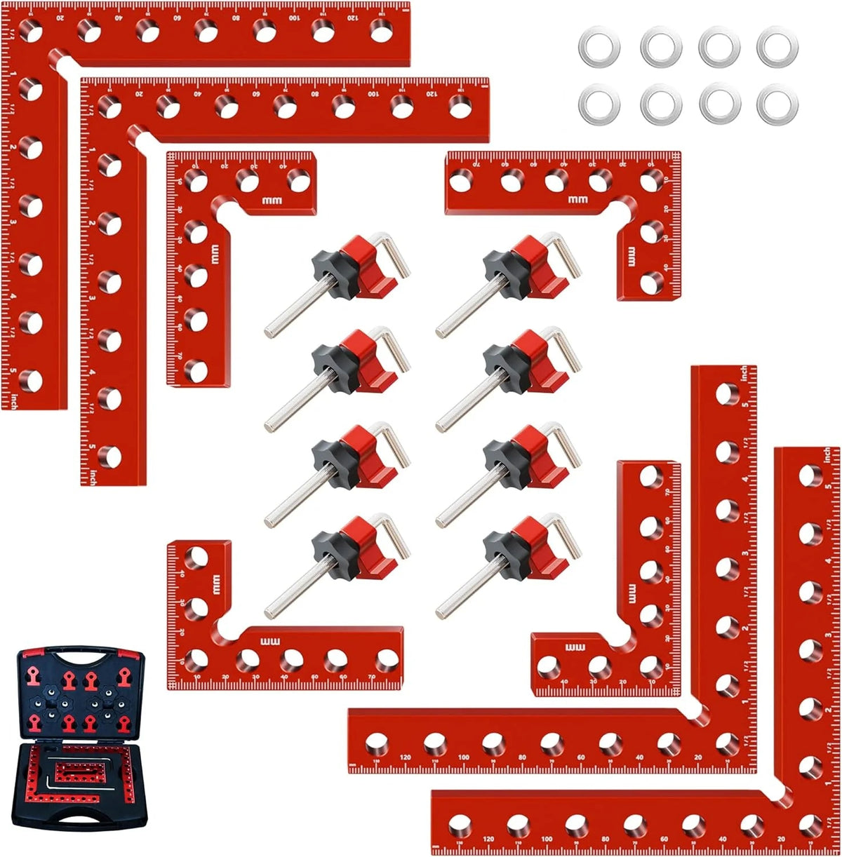GaugeX™ 90 Degree Aluminum Corner Clamps